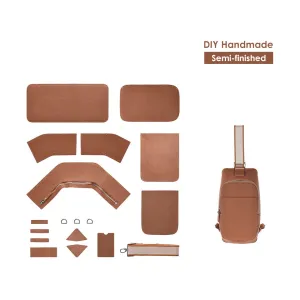 Top Grain Leather Men Fanny Pack Waist Bag DIY Kit