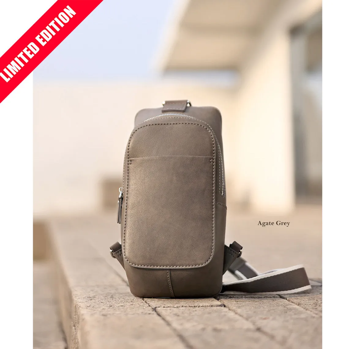 Top Grain Leather Men Fanny Pack Waist Bag DIY Kit