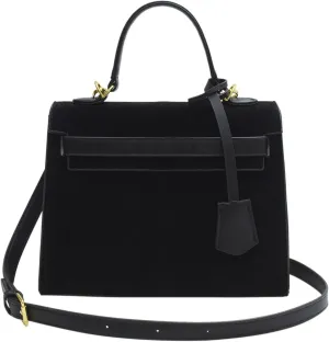 Top Handle Satchel Vintage Top Handle Bag Suede Leather Women Handbags Purse Mini Satchel Bags Shoulder Bag for Women
