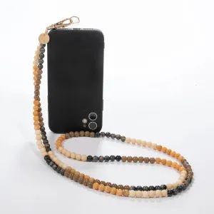Tortoise Shell Ivory Crossbody Phone Chain