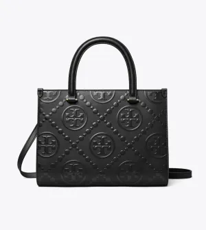 Tory Burch T Monogram Top Handle Embossed Tote