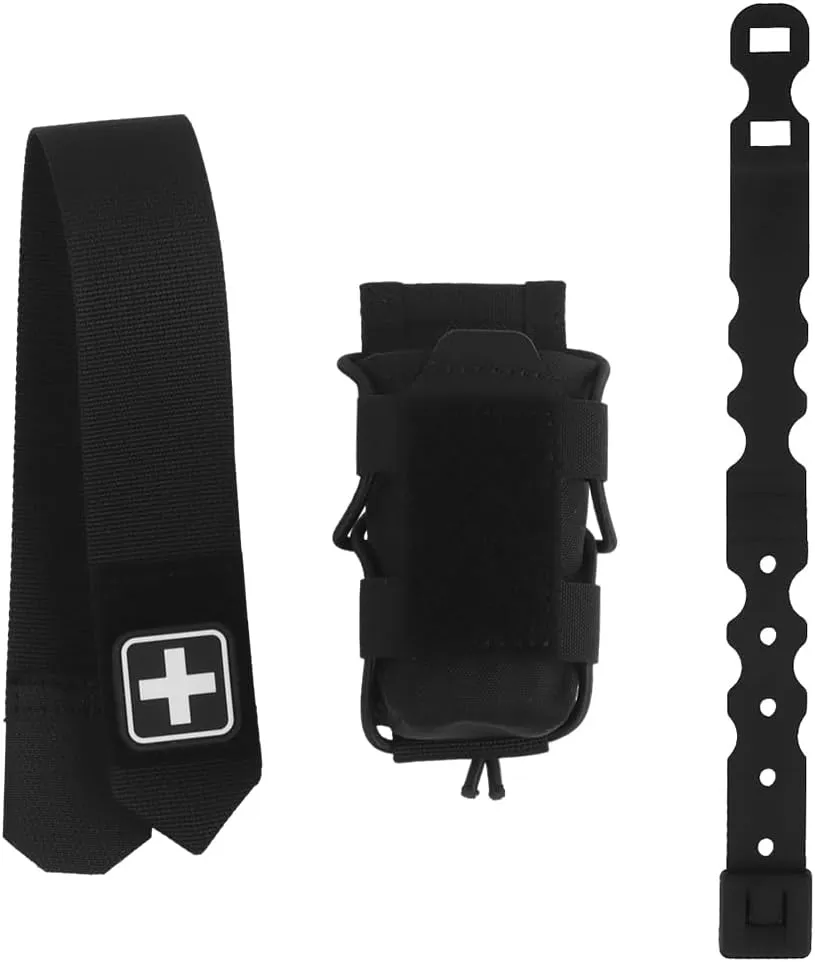 Tourniquet Kit Pouch,Micro Compact MED MOLLE Pouch Trauma Kit Pack Rapid Deployment TQ Holder First Aid Bag