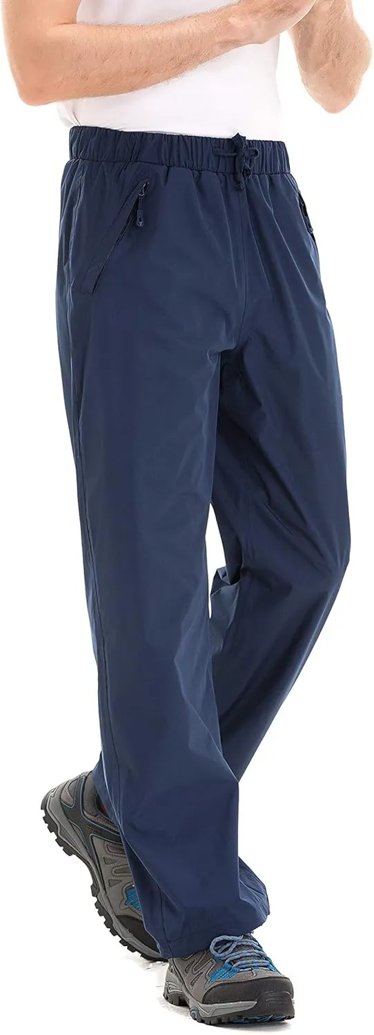 TRAILSIDE SUPPLY CO. Men's Snow Rain Pants Basic Insulated Workout Pants,Waterproof,Windproof