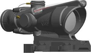 Trijicon 4x32 ACOG with Red Horseshoe/Dot M855 RCO Reticle and Quick Release Mount