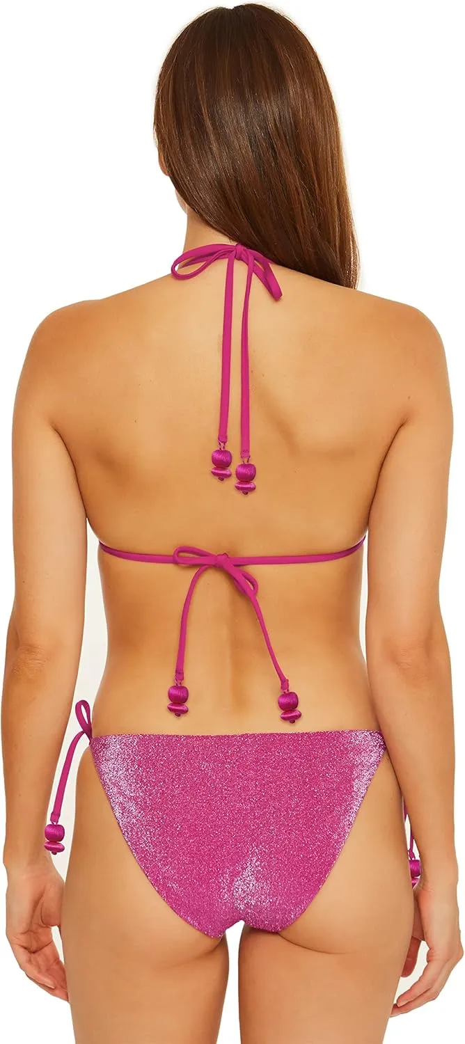 Trina Turk Women's Standard Cosmos Triangle Bikini Top-Adjustable, Tie Back, Swimwear Separates