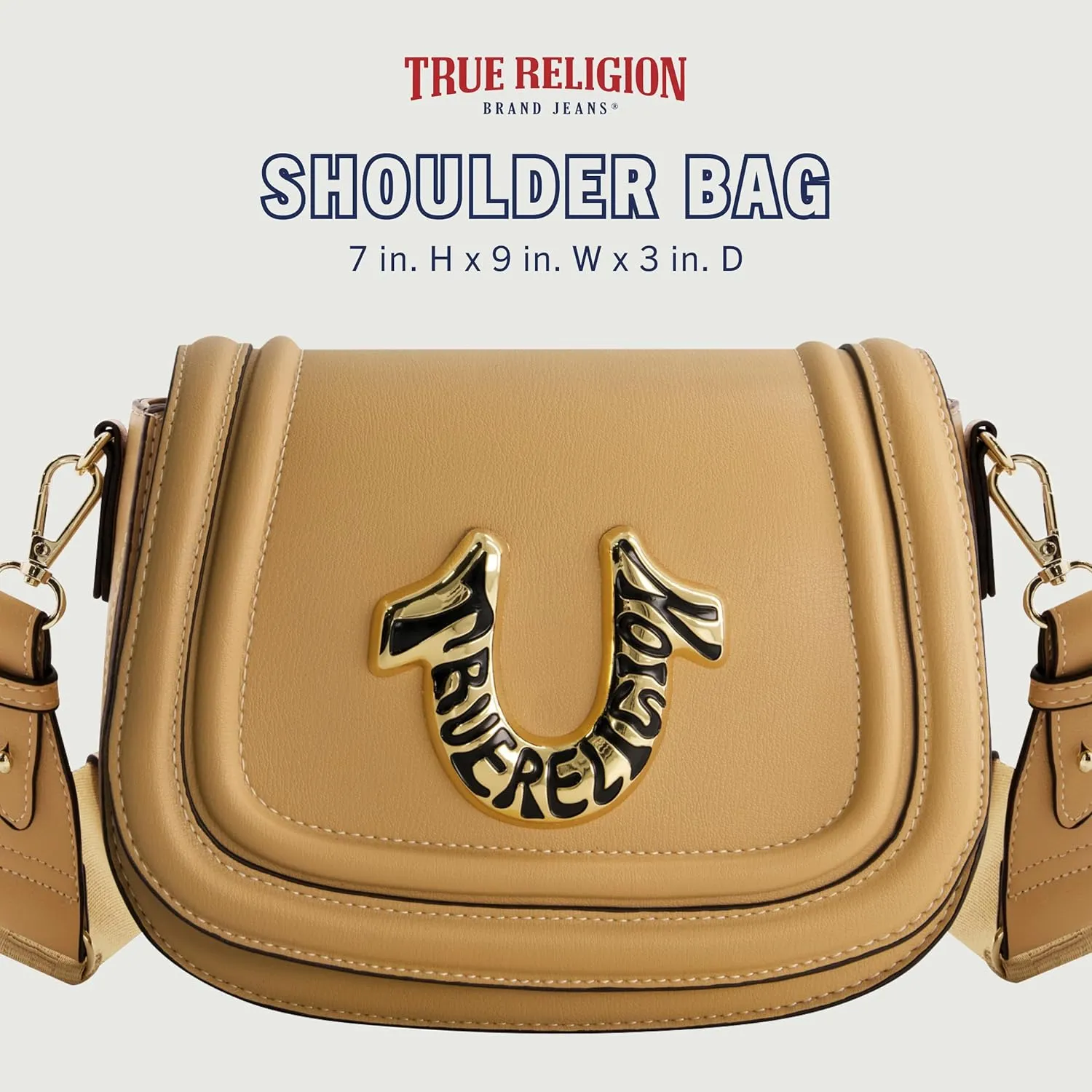 True Religion Tote Bag, Women's Mini Handbag with Adjustable Shoulder Strap