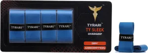 Ty Sleek: Ultrathin, Sweat-Absorbing Overgrip for Precision and Comfort. Ideal for Tennis, Pickleball, Badminton, Paddle, Squash, and More. Pack of 4