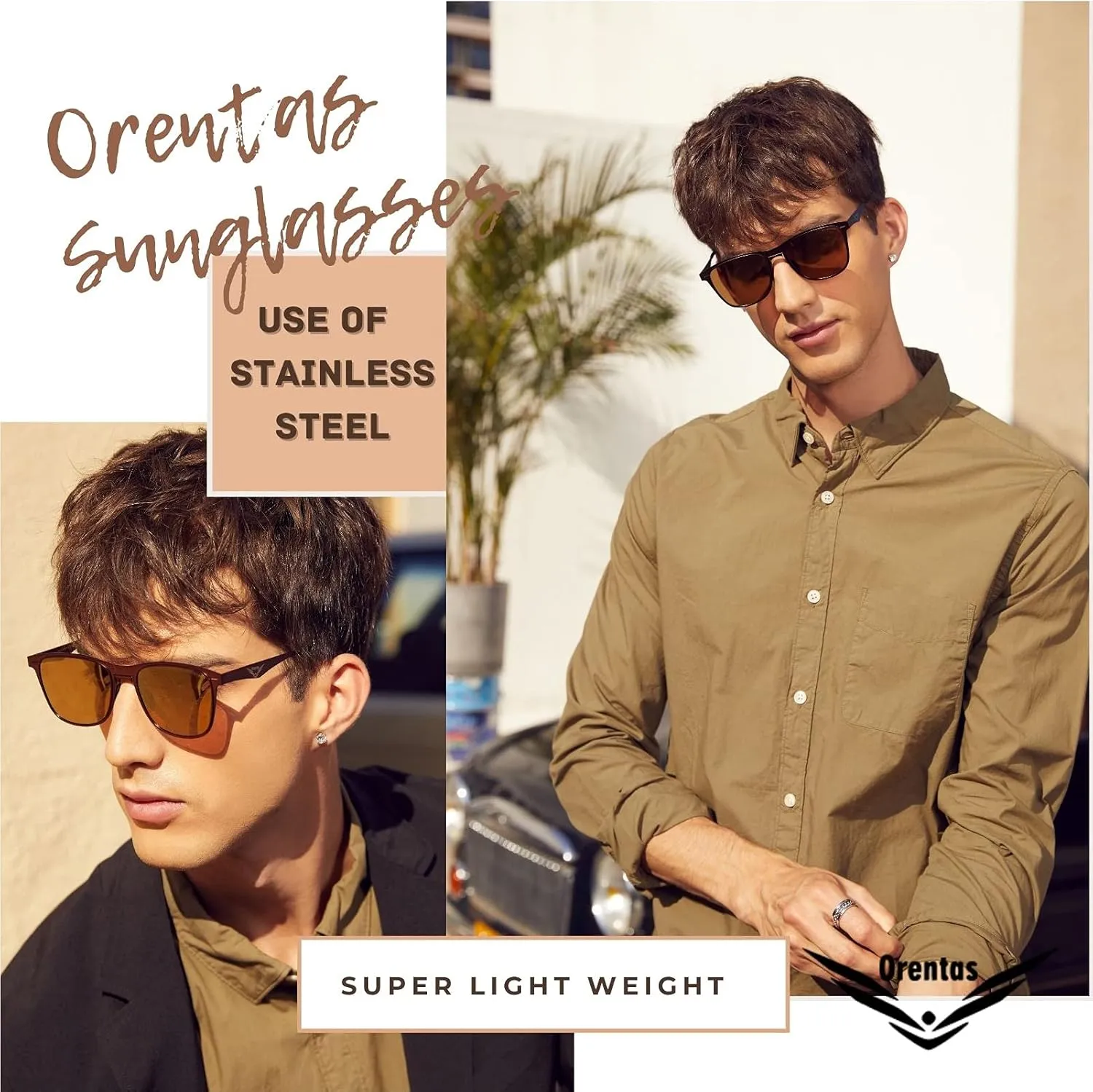 Ultra Thin Super Light Luxury Sunglasses with Metal Black Blue Mirror and Polarized UV400 Sunglasses