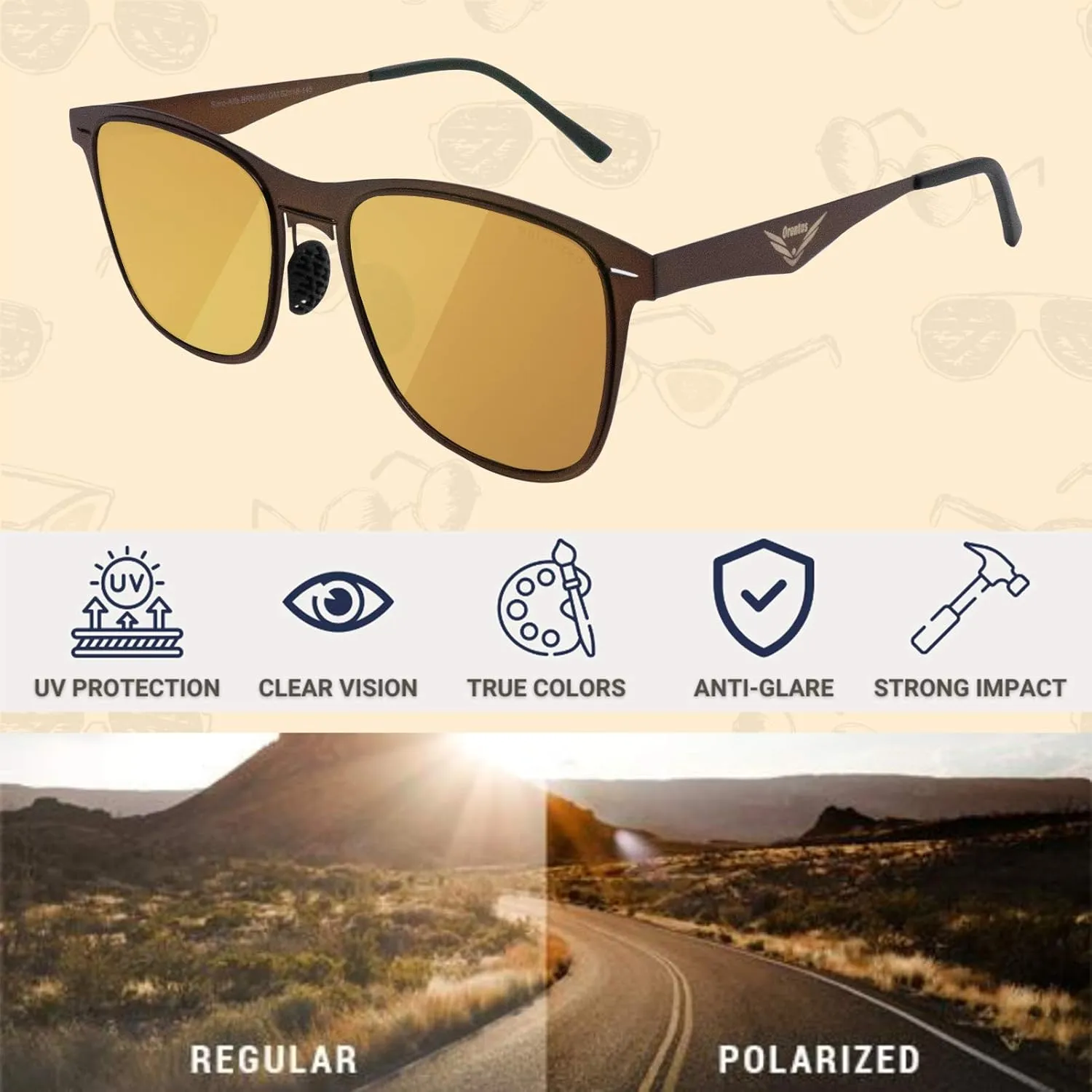Ultra Thin Super Light Luxury Sunglasses with Metal Black Blue Mirror and Polarized UV400 Sunglasses