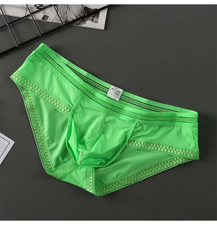 Ultra-thin Underpants Underwear Cup Men Panties Pouches（3 pack）