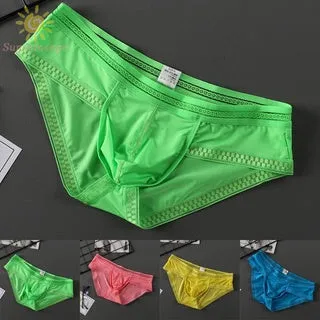 Ultra-thin Underpants Underwear Cup Men Panties Pouches（3 pack）