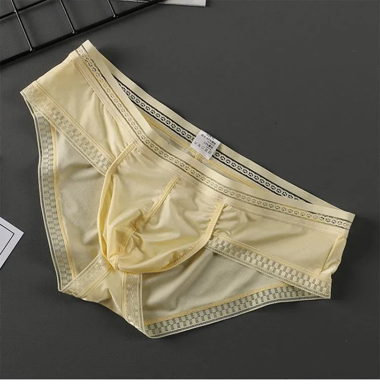 Ultra-thin Underpants Underwear Cup Men Panties Pouches（3 pack）