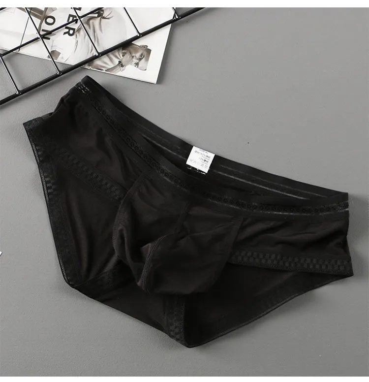 Ultra-thin Underpants Underwear Cup Men Panties Pouches（3 pack）