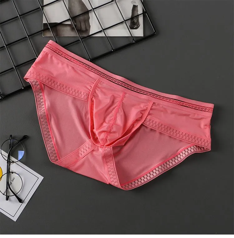 Ultra-thin Underpants Underwear Cup Men Panties Pouches（3 pack）