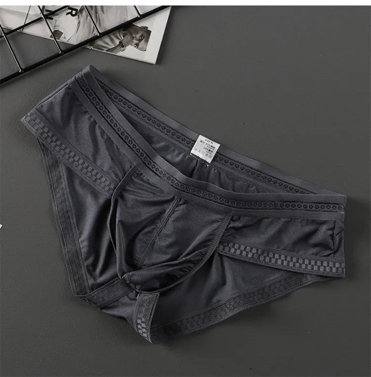Ultra-thin Underpants Underwear Cup Men Panties Pouches（3 pack）