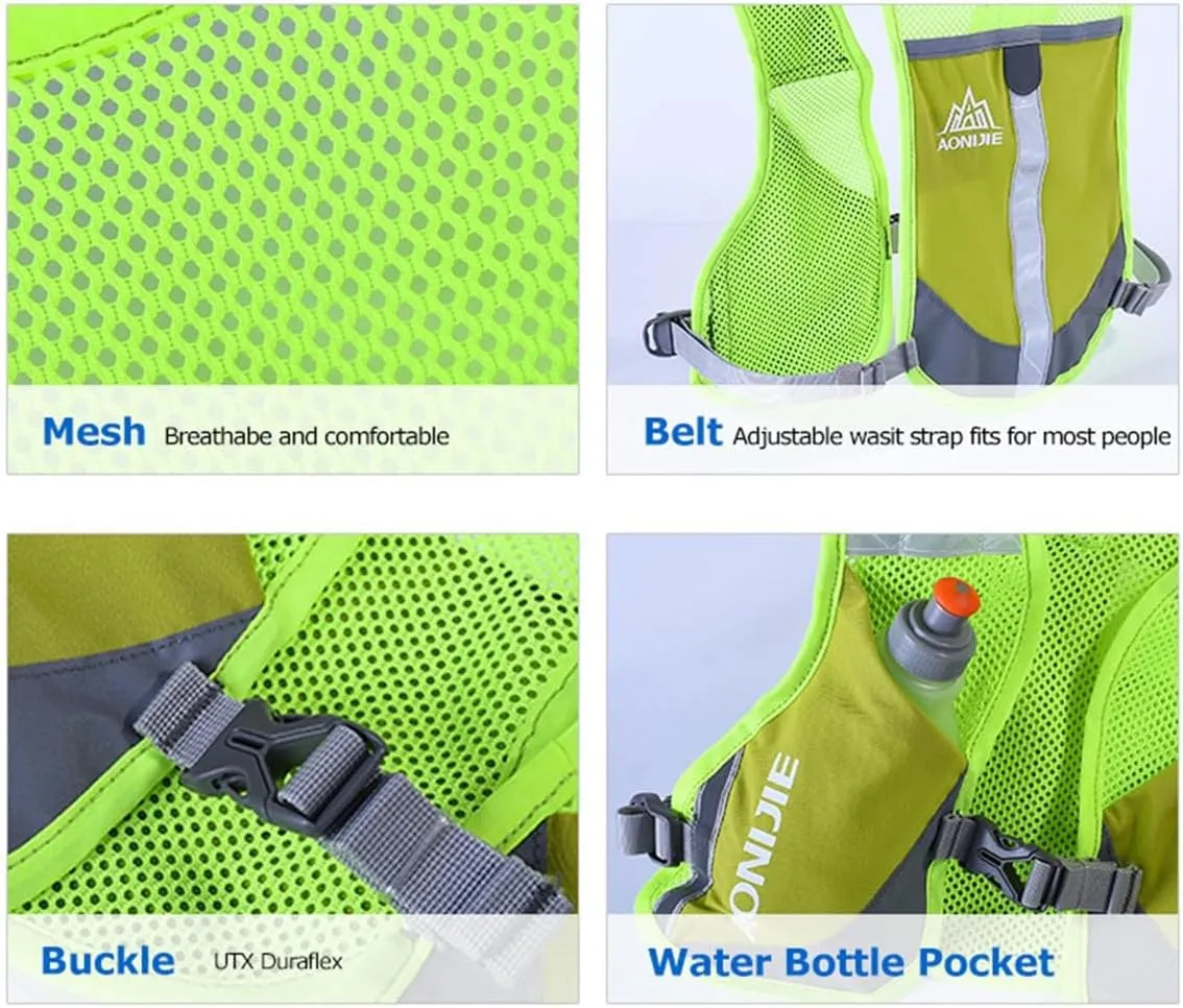 Ultralight Marathon Reflective Running Vest Backpack Trail Marathon Hiking Hydration Backpack Pack Bags Outdoor Sport Bag