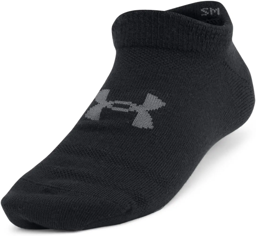 Under Armour Kids' Youth Essential No Show Socks (6 Pairs)