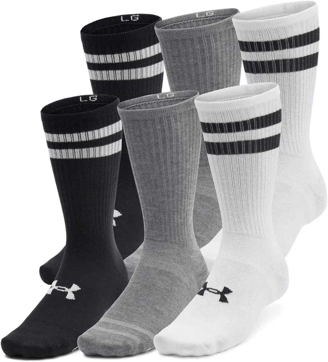 Under Armour Unisex Adult Essential Crew Socks (6 Pairs)