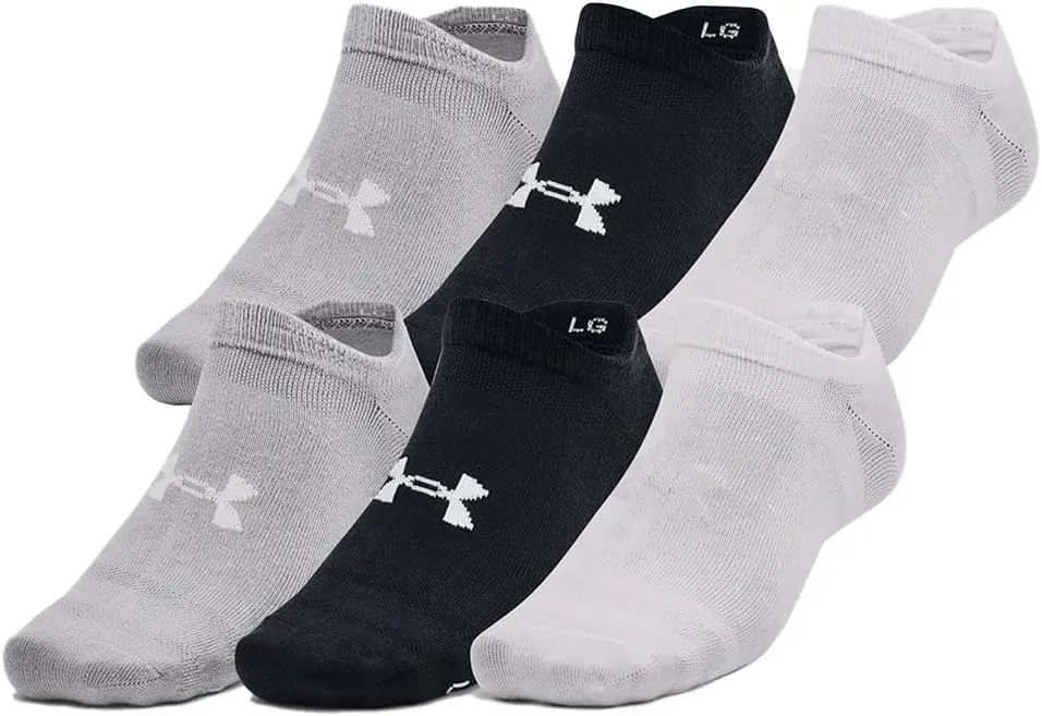 Under Armour Unisex Adult Essential No Show Socks (6 Pairs)
