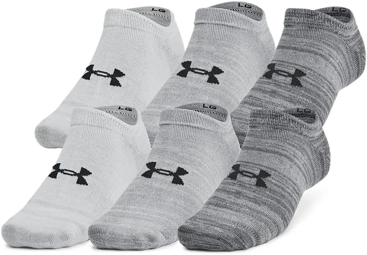 Under Armour Unisex Adult Essential No Show Socks (6 Pairs)