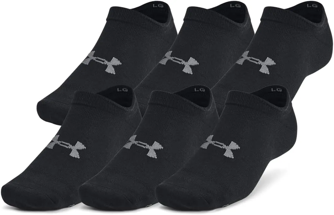 Under Armour Unisex Adult Essential No Show Socks (6 Pairs)