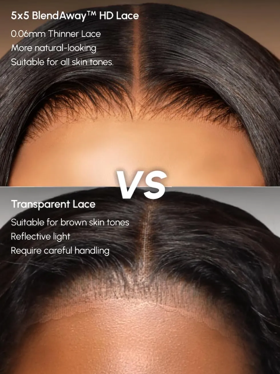 UNICE Glueless Wigs Human Hair Pre Plucked Pre Cut 5x5 Thin HD Lace Closure Wigs Yaki Straight Human Hair Front Wig Bleached Knots Match All Skin Tones 180% Density 24 inch