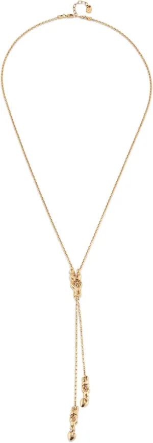 UNOde50 FOREVER Necklace 18K Gold-Plated with Three Figures, One Adjustable in the Center