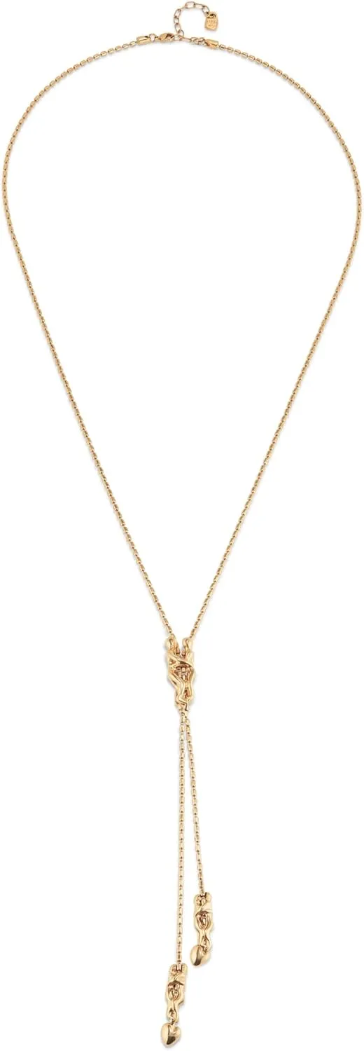 UNOde50 FOREVER Necklace 18K Gold-Plated with Three Figures, One Adjustable in the Center