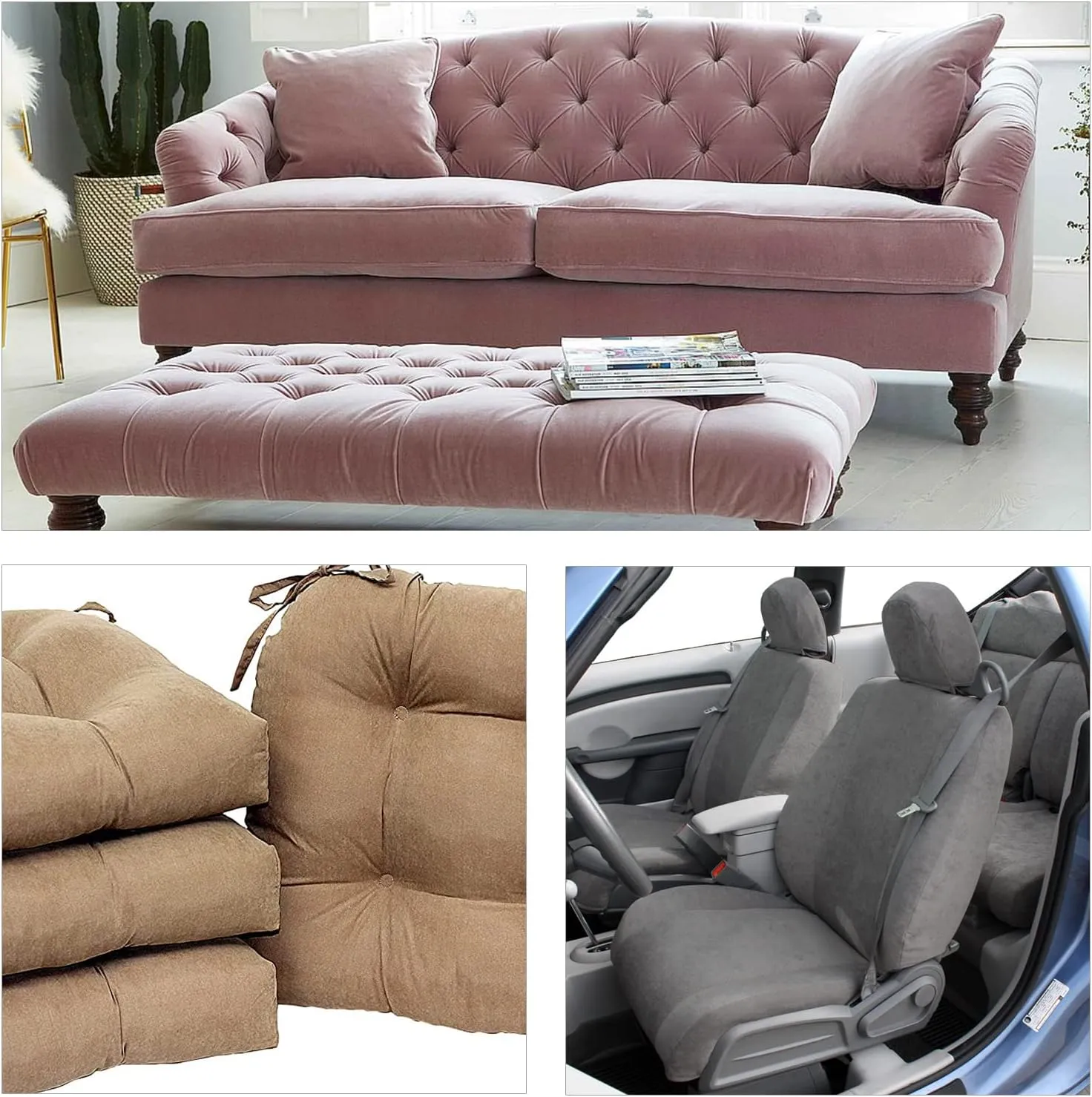 Upholstery Suede Fabric Soft & Smooth Suede Cloth Double-Sided Suede Material Furniture and Car Upholstery for Sofa,Chairs,Pillows,Vehicle Door Panel, Roof (48inchx60inch, Black)