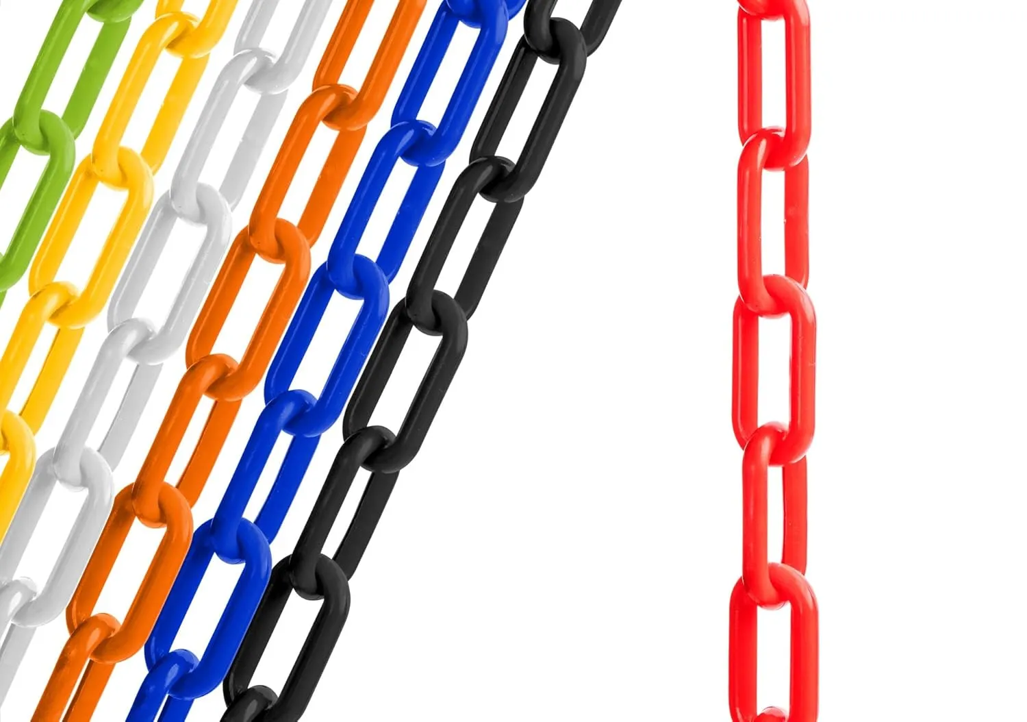 US Weight Security Chain with Plastic Chain Links Enhanced with SunShield UV-Resistant Technology, Made in the USA