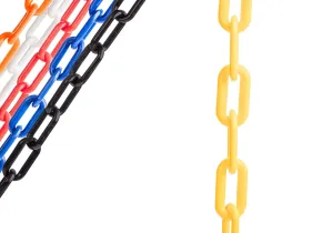 US Weight Security Chain with Plastic Chain Links Enhanced with SunShield UV-Resistant Technology, Made in the USA