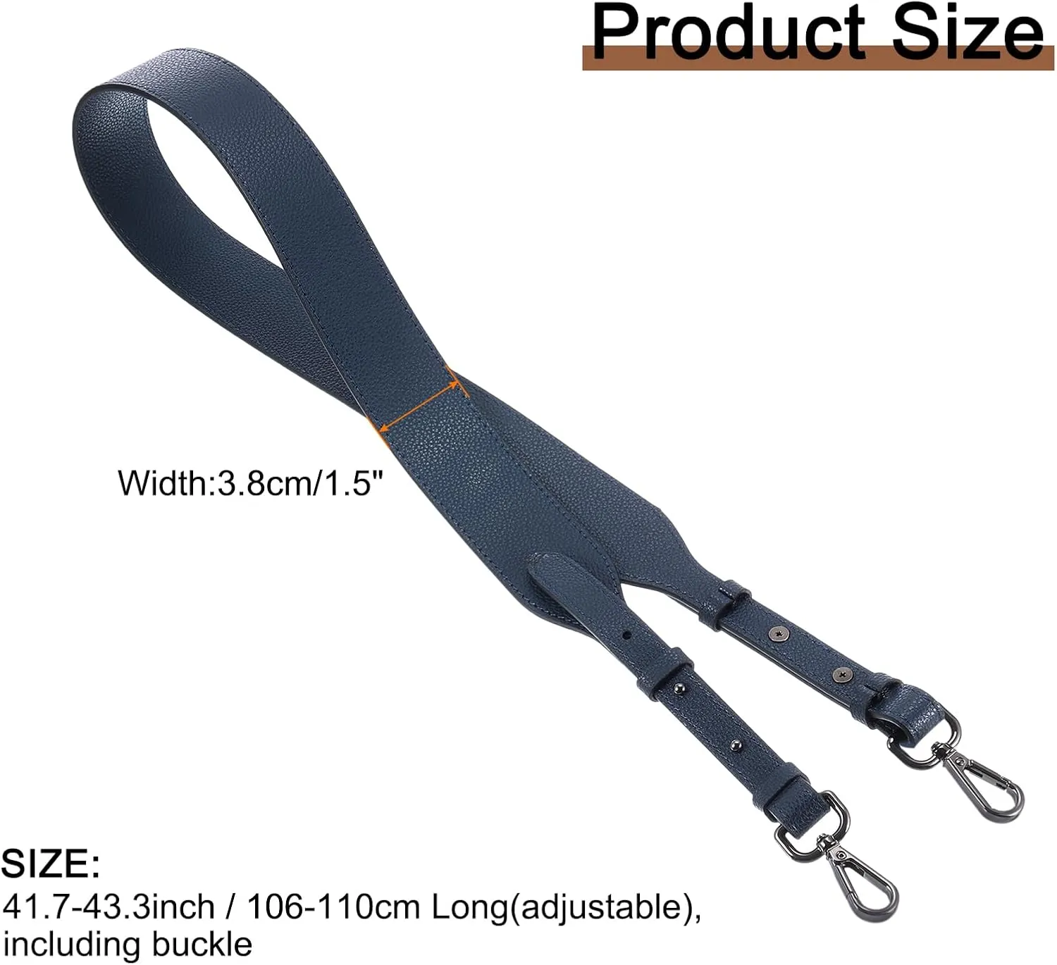 uxcell Leather Purse Strap, Adjustable Crossbody Replacement Straps for Handbags, Shoulder Bag