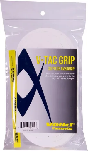 V-Tac 30 Pack White Tennis Overgrip