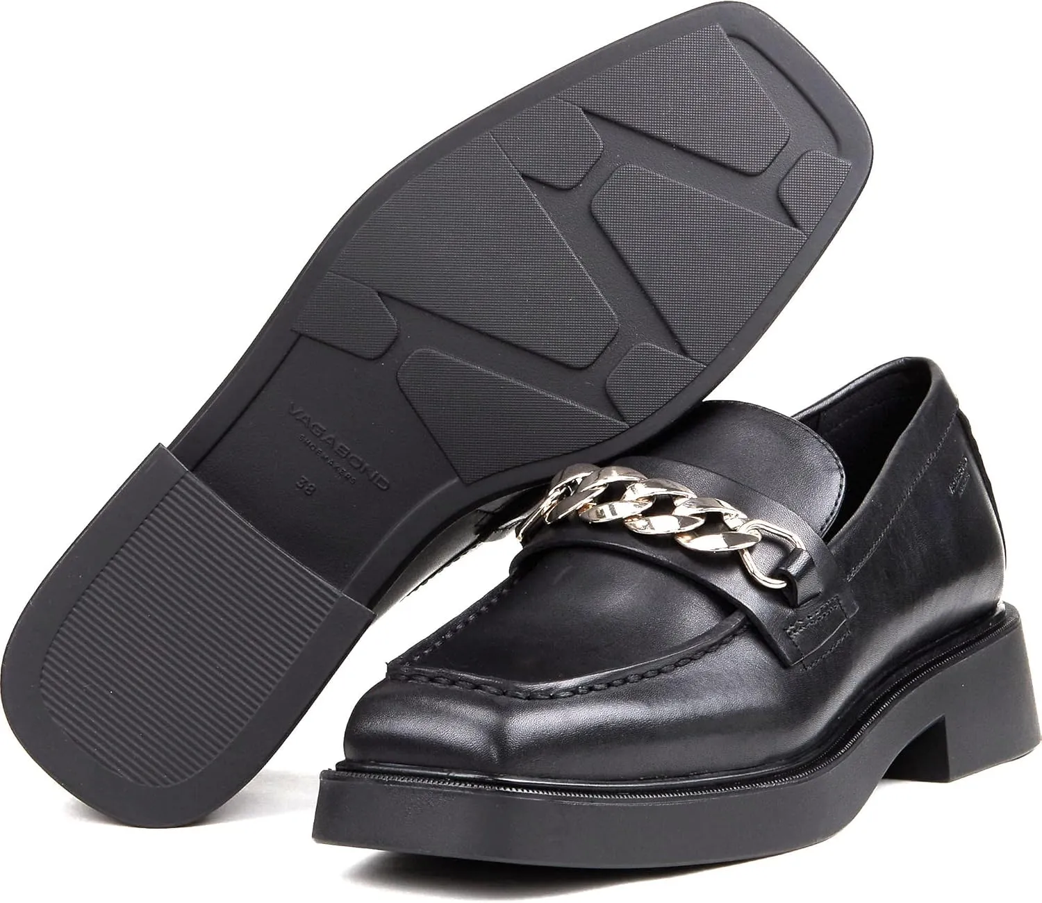 Vagabond Shoemakers Jillian Leather Chain Loafer