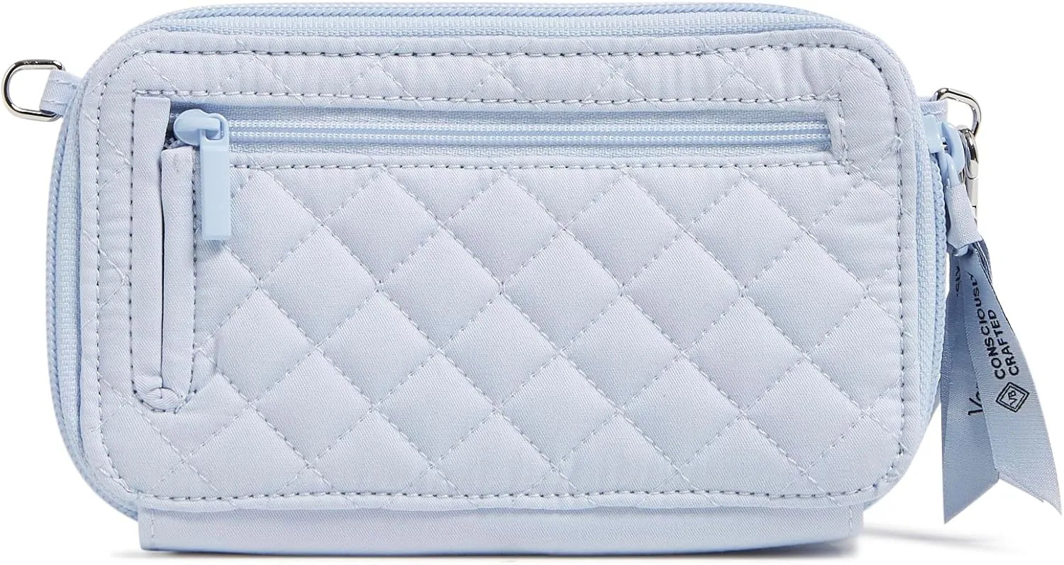 Vera Bradley Women's Cotton All in One Crossbody Purse with RFID Protection