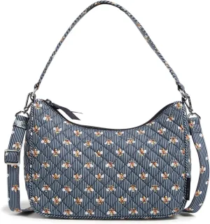 Vera Bradley Women's Cotton Frannie Crescent Crossbody Purse