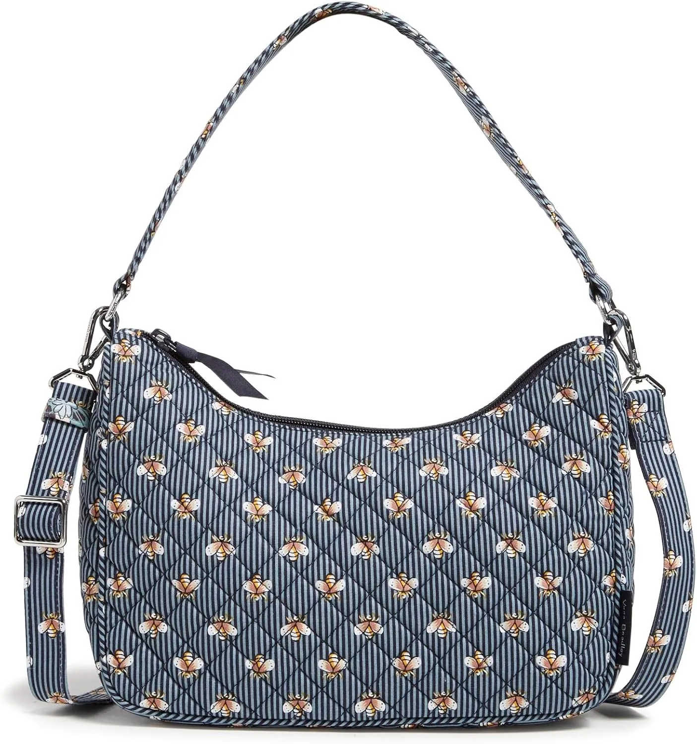 Vera Bradley Women's Cotton Frannie Crescent Crossbody Purse