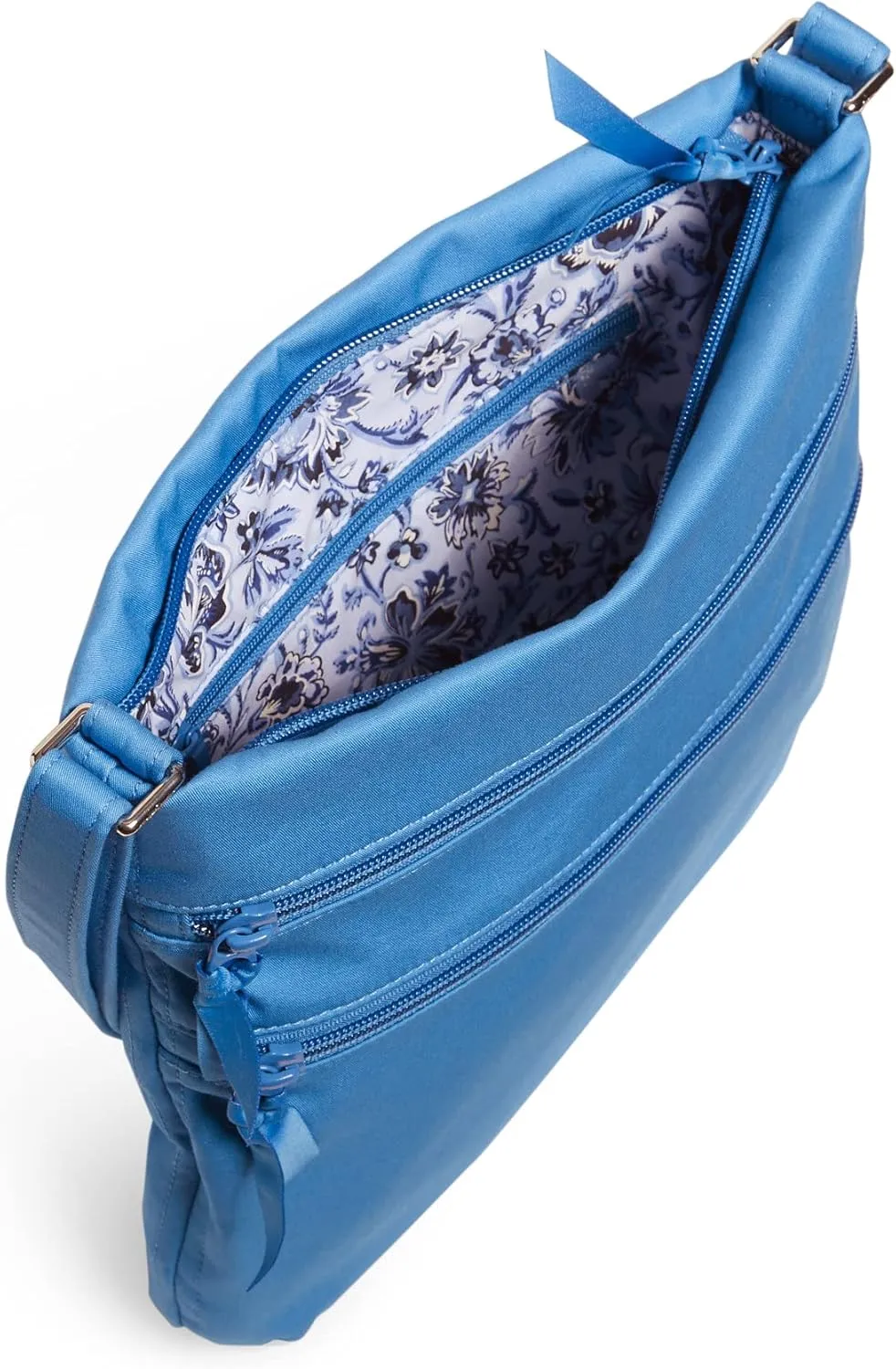 Vera Bradley Women's Cotton Triple Zip Hipster Crossbody Purse