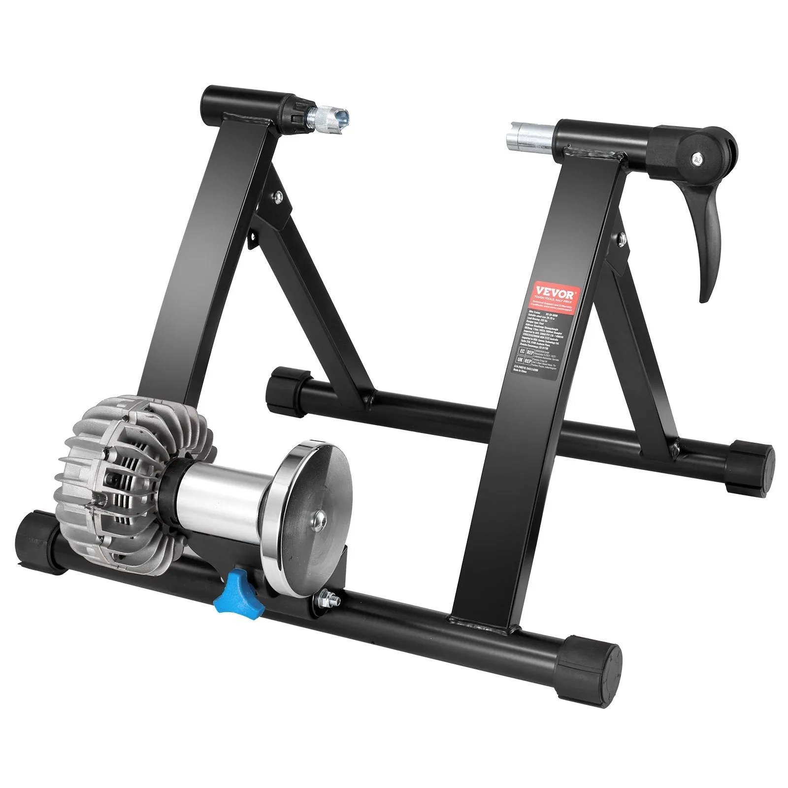 VEVOR Bike Trainer Stand with Quick Lever & Front Wheel Rise