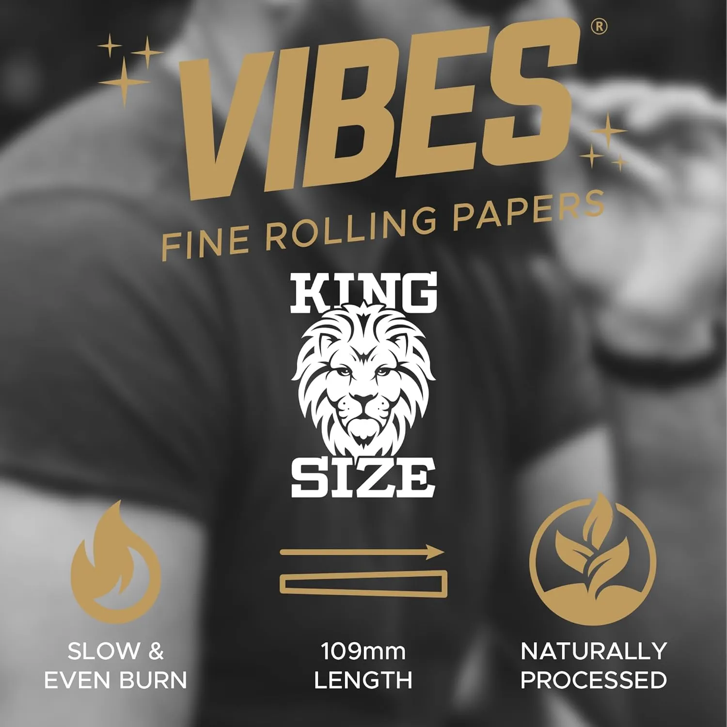 Vibes Ultra-Thin Pre-Rolled Cones (60 Cones) - King Size, 60-Pack Display Box, Chlorine-Free Technology, and Convenient Packing Tool Included
