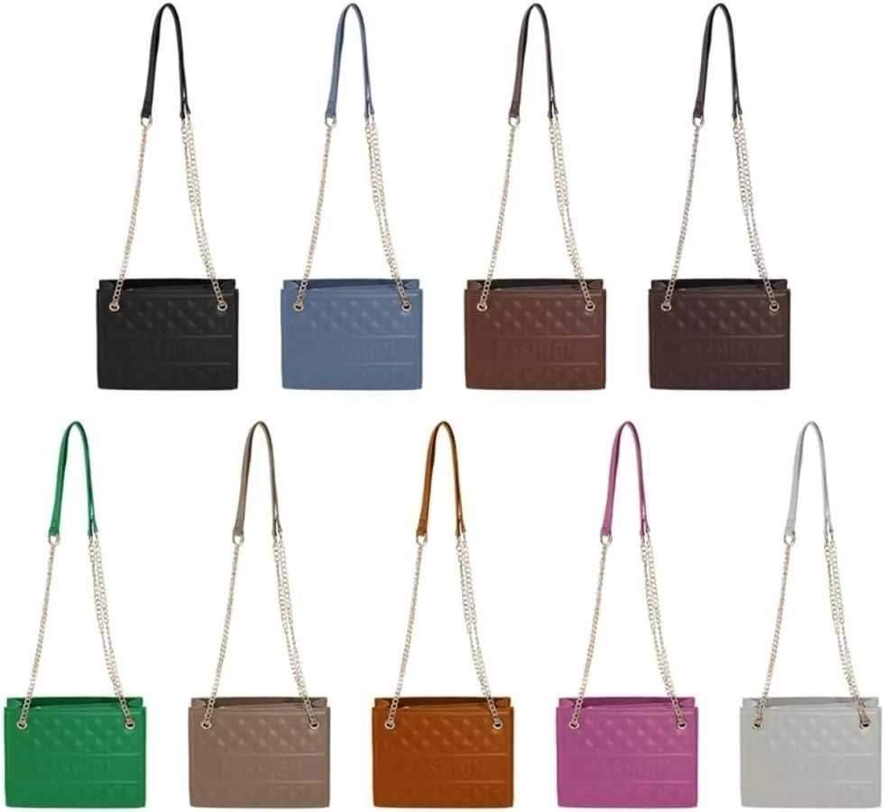 Vintage Casual Pressed Grids Crossbody Shoulder Bag Stylish and Versatile for Fashion Forward Individuals
