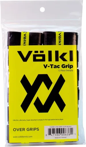 Volkl V Tac Tennis Overgrip 12 Pack Black