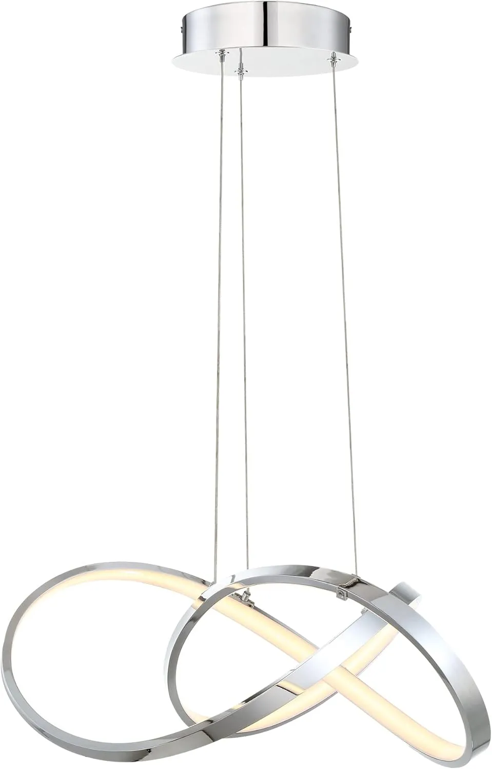 WAC Lighting dweLED, Vornado 20in LED Pendant 3000K in Chrome