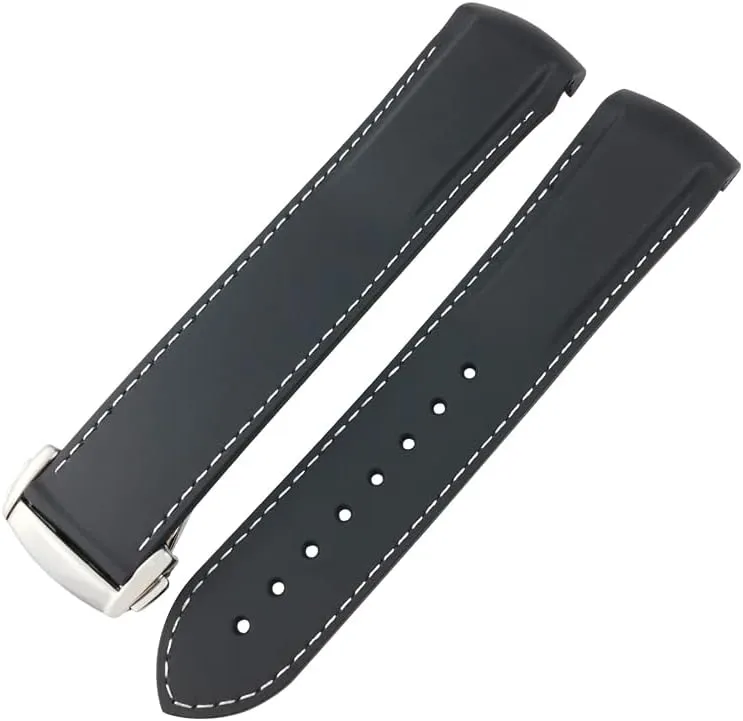 Watch Strap Rubber Strap Silicone Strap Universal Strap Buckle Strap Cowhide Strap Nylon Leather Silicone Strap Folding Buckle Strap Watch Strap Strap