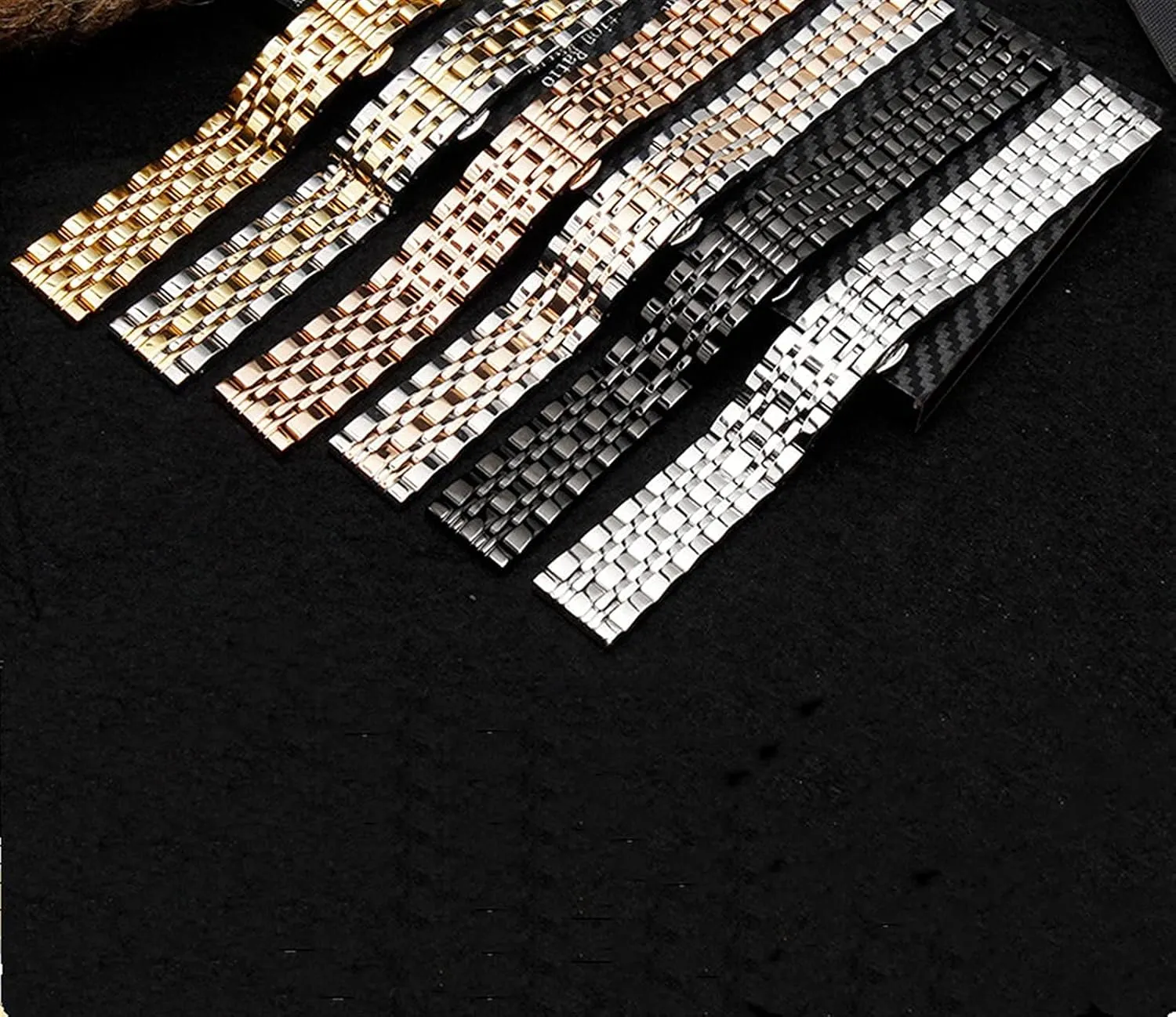 Watchband Seven beads stainless steel strap quick release replacement strap watchband 20mm 22mm