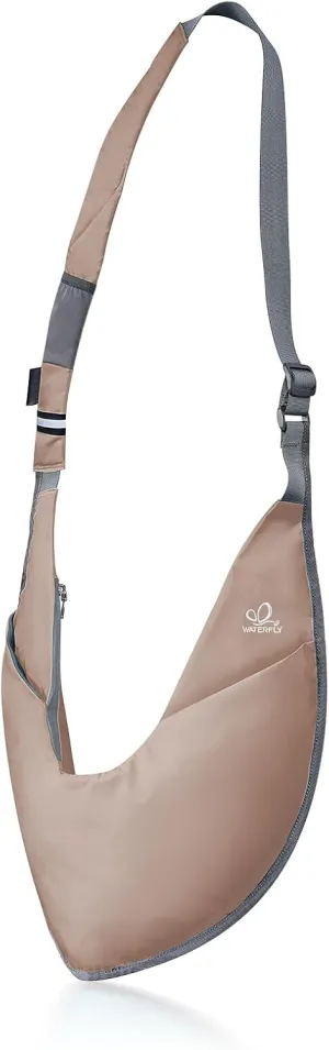 WATERFLY Packable Sling Bag for Women Travel Crossbody Bag Shoulder Purse Anti-Theft