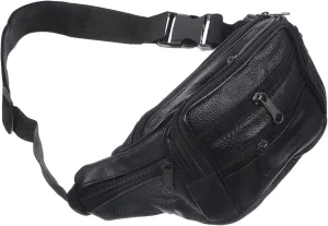 Waterproof Fanny Pack for Men Men's Waist Bag Leather Chest Bag Lightweight Shoulder Messenger Bag for Outdoor Sports Travel