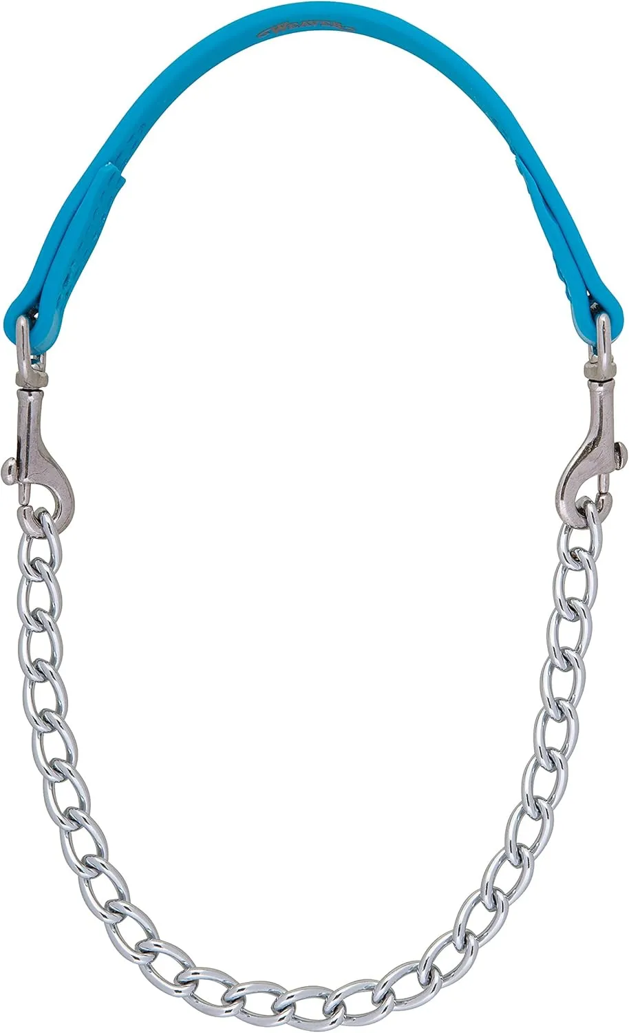 Weaver Leather Brahma Webb Goat Collar, Nickel Plated Chain