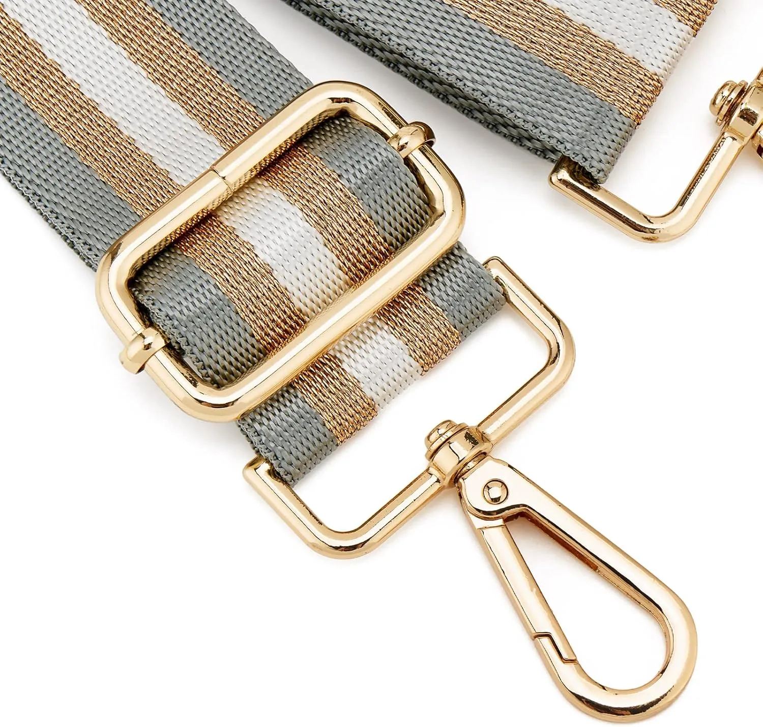 Wide Purse Strap Replacement Crossbody Handbag Stripe Adjustable Canvas Shoulder Bag