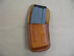 Wilson Combat AR-15 Leather Clip On OWB Belt Magazine Mag Pouch AR15 - TAN USA